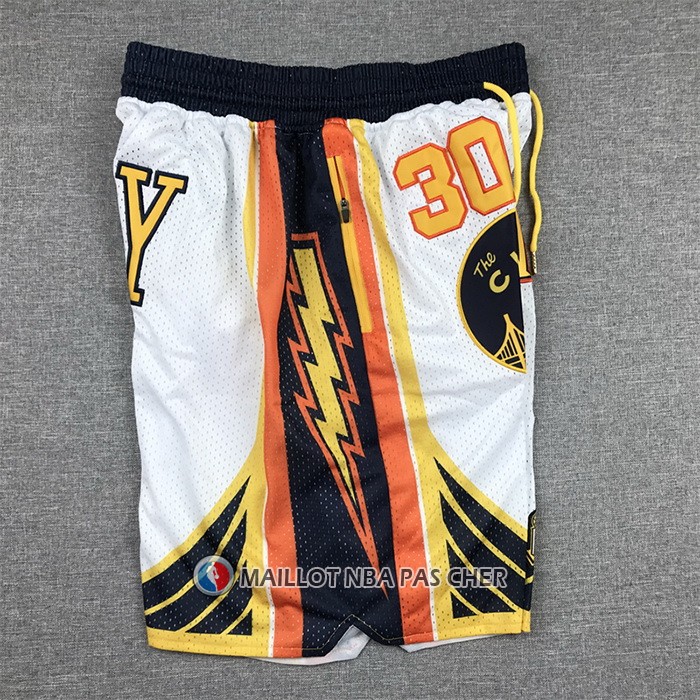 Short Golden State Warriors Stephen Curry 2022 NBA Finals Blanc